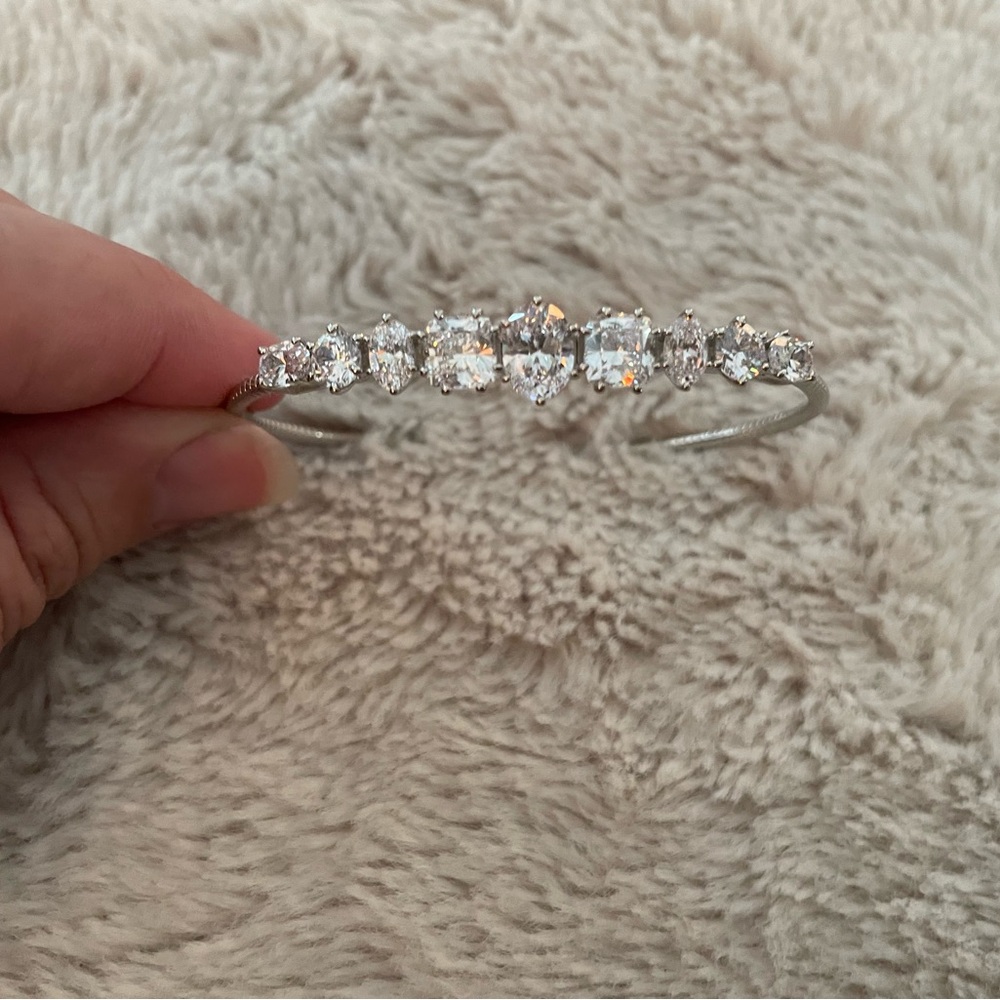 Adriana Orsini Elegant Silver Crystal Bracelet. New with Tag.